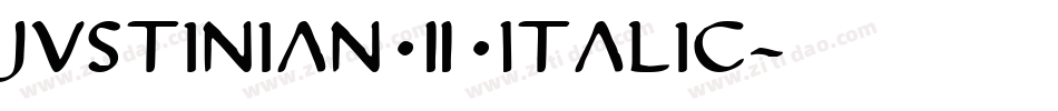 Justinian 2 Italic字体转换
